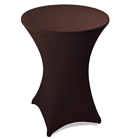 Estexo Home&Garden Stehtischhusse Ø 60,70,80 cm - versch. Farben - Stehtischhusse Stehtisch Bistrotisch Husse Tischhusse Stehtischhussen (Ø 60 cm, Dunkelbraun)