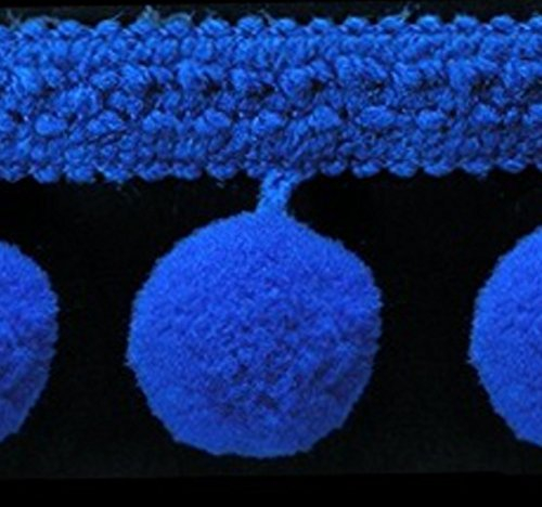 Mosel Avenue Art & Gobelin Studio (DE) ab 5m Bommelborte Breite 4 cm Ø2 cm Farbe blau Pompons Pompon Deko Borte Shabby Chic