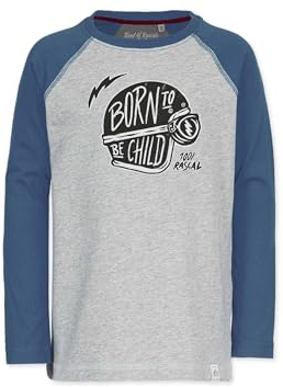 Band of Rascals Kinder Langarmshirt Helmet Raglan aus Bio-Baumwolle, Blue, Gr: 122/128