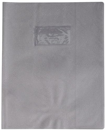 Calligraphe Heftumschläge aus Leder 20/100, 17 x 22 cm, Grau, 3 Stück