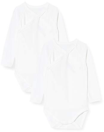 Petit Bateau 54218, Body de Manga Larga para Recién Nacido Unisex bebé (Pack de 2), Variante 1, 0-3 meses