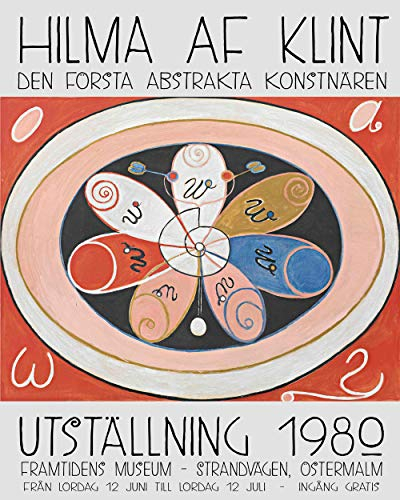 Hilma Af Klint Poster Museum Exhibition Prints Swedish Poster (50cm x 70cm)