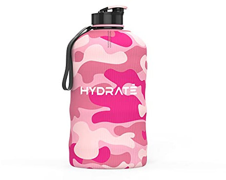 HYDRATE Pink Camo Sleeve Accessory for XL Jug 2.2 Litre - Protective and Insulating Layer for your XL Jug Neoprene Cover for your Water Bottle, water jug