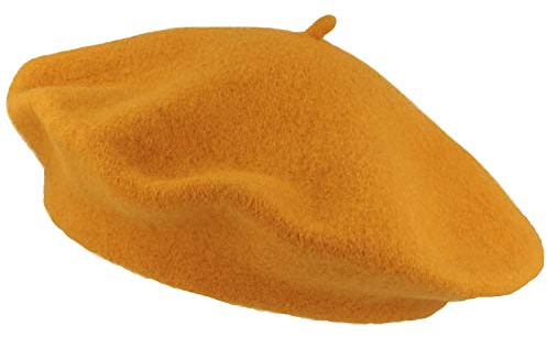 Breiter - große Damen Baskenmütze Damenmütze Wollmütze Frauen Mütze 100% Wolle - 29 cm Durchmesser weich