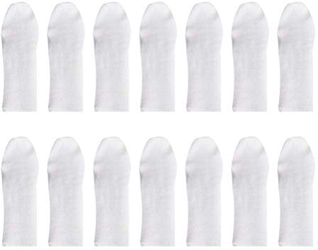 FRCOLOR Disposable Finger Cots Cotton Finger Toe Sleeves Thumb Protector Fingertips Cushion Fabric Finger Gloves Finger Protection 150pcs