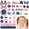 MELLIEX 36 Pièces Barrettes et Pinces à Cheveux Bébé - Accessoires Cheveux avec Ruban et Bandes de Rangement pour Filles et Enfants