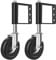 EUNEWR 2PCS Gefederte Torlaufrolle 4-Zoll-Gummi-Gate-Lenkrolle 360-Grad-Drehung Federbelastete Lenkrolle mit Bremse