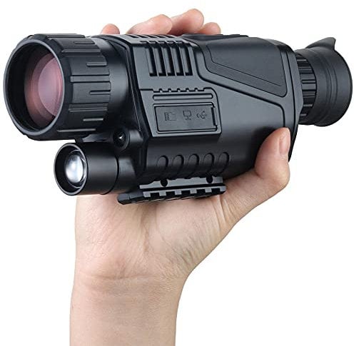 GQYYS 5X40 Digital Night Vision Monocular for Day and Night Infrared Night Vision Monocular Digital Camera with Video USB Output Function, with 8G TF Card Take HD Photo & Video