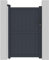 habitat et jardin Gartentor aus Aluminium Maurice - 101,2 x 155,9 cm - Grau