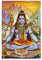 Meditierendes Shiva-Hinduismus-Poster, indische Götter, religiöse Ritualkultur, Wandkunst, Poster, Geschenke, Schlafzimmer, Heimdekoration, Bild, Leinwand, Gemälde, Poster, 40 x 60 cm