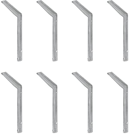 siwitec T-Profil-Konsole Regalwinkel 300kg feuerverzinkt 300x550x40mm 8er | Materialstärke 5 mm für extreme Belastbarkeit, ideal für Schwerlastregale in Garagen, Werkstätten und Lagerräumen