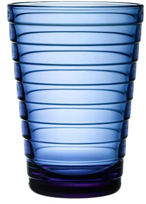Iittala Aino Aalto Trinkgläser 2er Set Spülmaschinenfest in der Farbe Ultramarineblau, 330ml, 1066653, Ultrablau