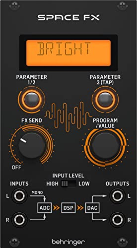 Behringer SPACE FX 24-Bit-Stereo-Multieffektmodul mit 32 Effektalgorithmen für EuroracK