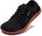 HOBIBEAR Uomo Donna Barefoot Scarpe Minimaliste Unisex Trail Running Scarpa da Camminata Leggere Antiscivolo (Nero-Marrone,EU 37)