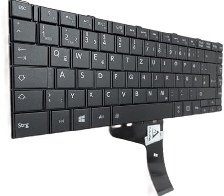T-ProTek DEUTSCHE - Schwarz Tastatur kompatibel für Toshiba Satellite C40D-A, C45-A C45D-A