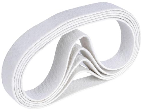 Pack of 5 3M Scotch Brite Sanding Belt Non-Woven Belt Pipe Belt Sander Sanding Machine (Grade: Type T Polishing Colour: White, 13 mm x 457 mm)
