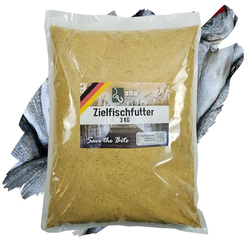 Zite Fishing Brassen Zielfisch-Futter Fertigmix - Spezial Grundfutter - 3kg Angelfutter Wolkenbildend - Starke Lockwirkung & Optimal Bindend