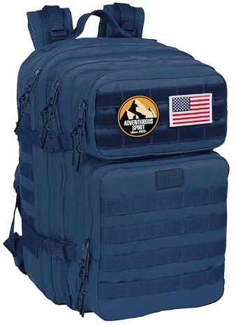 safta M555 BASIC Rucksack für Laptops mit 39,6 cm (15,6 Zoll), ideal für verschiedene Altersgruppen, bequem und vielseitig, Qualität und Widerstandsfähigkeit, 30 x 23 x 48 cm, Grau, Uni, Kinder, 1