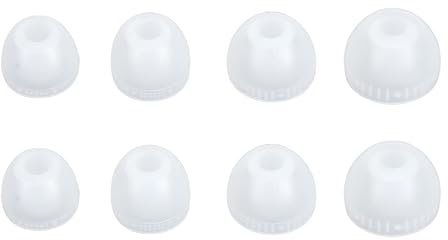 Silicone Replacement Ear Tips for WF‑1000XM3 WI‑1000XM2 SP510 SP900 C600N, 4 Sizes Noise Cancelling Earbud Covers Fit, for Inner Hole 4.0‑5.5mm Earbuds