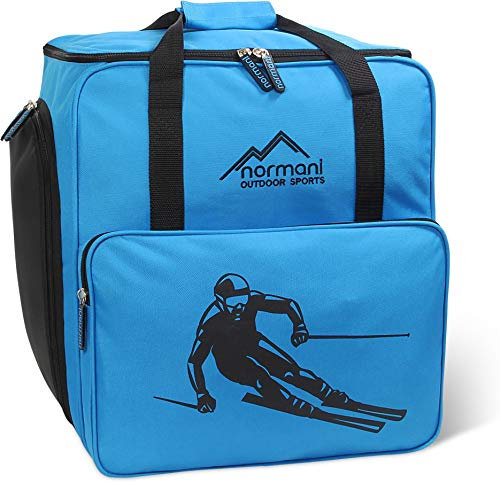 normani Skischuhtasche mit separatem Helmfach und Rucksackfunktion Alpine DEPO Farbe Blau