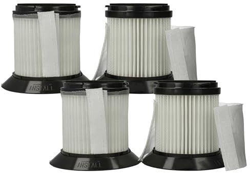 vhbw 4x Staubsaugerfilter kompatibel mit Sichler Zyklon BLS-200 Staubsauger - HEPA Filter