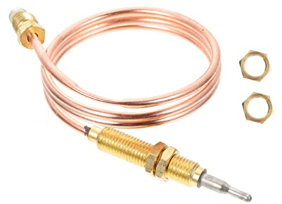 INOOMP 600 Mm Thermoelement Universeller Thermoelement Ersatz Propan Heizungs Gewinde Thermoelement Hochtemperatur Thermoelement Propan Herd Thermoelement Haushalts Thermoelement
