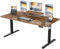 Devoko 200×80 cm Scrivania Regolabile in Altezza con Supporto per Monitor,Scrivania Regolabile con 2 Altezze di Memoria Scrivania Regolabile in Altezza,Per Camera da Letto, Studio, Ufficio(Marrone)