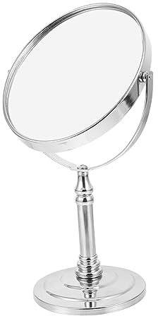 DRESSOOS Espejo De Maquillaje Vertical Metálico Espejo De Giratorio Práctico para Doméstico