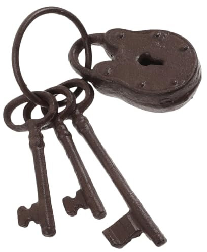 VOSAREA Porte-clés Fonte Antique Clés Murales Fonte Vintage Décoration Murale Pour Intérieur Accessoire De Jardin