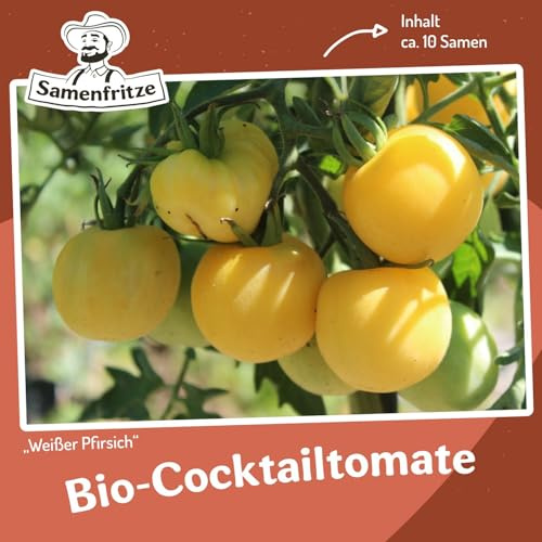 Weißer Pfirsich Bio-Tomatensamen