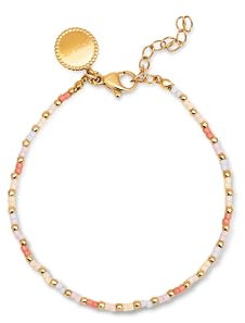 SINGULARU - Floral Colors Armband. Edelstahl mit 18 Kt Vergoldeter Beschichtung. Schmuck für Damen.