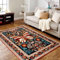 TUKDAK Schmetterling Teppich Wohnzimmer 120x180cm, Moderner Kurzflor Teppich Schlafzimmer, Waschbar Anti-Rutsch Teppiche Teppichen für Kinderzimmer, Orientalischer Teppiche, Frühling Sommer