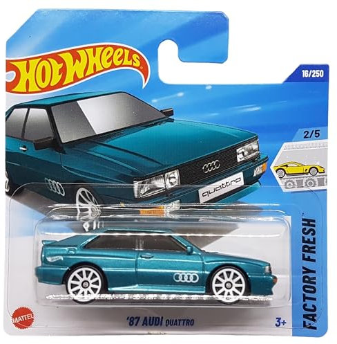 Hot Wheels - ´87 Audi Quattro - Factory Fresh 2/5 - HYW72 - Short Card - türkis metallic - Mattel 2025-1:64