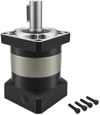 TOSEASTARS Nema 23 Planetary Gear Ratio 20:1 Game 12 Arc-min 40Nm | Getriebe 4000 U/min für 8 mm / 6,35 mm Welle Nema 23 Schrittmotor CNC Anwendungen