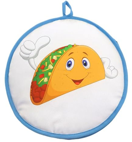 Laroal Tortilla Warmer Corn Tortilla Insulated Bag Microwavable Tortilla Insulated Container Suitable for Various Bread Products