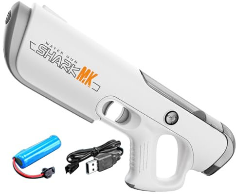 Electric Water Gun for Kids Adults,2025 New Electric Water Pistol with Automatic Water Absorption, Range 7-9M, Automatic Water Gun Pistol Toys for Pool Party Beach Outdoor (grey)