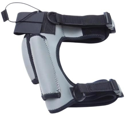 Ronyme Scuba Diving Leg Knife Holder Dive Knife Wrap, Neoprene, Adjustable Leg Strap for Sailing Spearfishing Hiking Boating Rafting, Gray