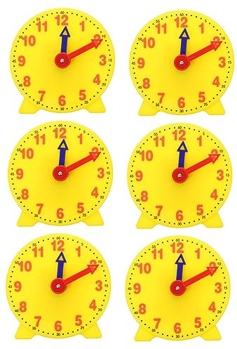 Gatuida 6 Stück Wahrnehmung Zeit Schimmel Kreatives Uhrzeit-lerntool Pädagogisches Zeitspielzeug Uhrzeit-lernform
