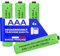 4 batterie ricaricabili 550 mAh 1,2 V NI-MH | AAA LR03 LR3 R03 R3 H03 H3 | Compatibile di ricambio per telefono fisso wireless per Philips PANASONIC GIGASET ALCATEL Siemens DECT