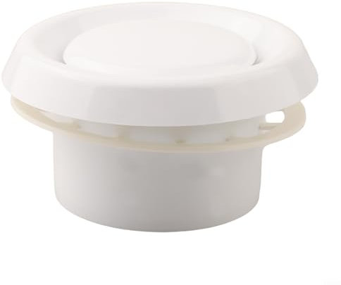 White Plastic Ceiling Ventilator 100/150MM Round Design with Manual Air Flow Adjustment (100)