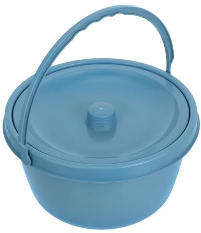 VINTORKY Pot de Chambre Portable Base Antidérapante, Siège de Toilette pour Adultes, pour Voyage et Camping en Voiture