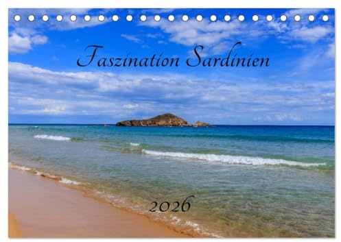 Faszination Sardinien (Tischkalender 2026 DIN A5 quer), CALVENDO Monatskalender: Traumhafte Strände im Süden Sardiniens (CALVENDO Orte)
