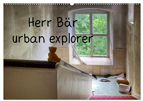 Herr Bär urban explorer (Wandkalender 2026 DIN A2 quer), CALVENDO Monatskalender: Der Herr Bär Kalender (CALVENDO Spass)