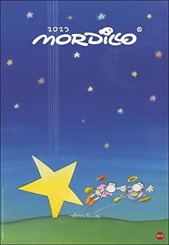 Mordillo Edition Posterkalender 2023. Liebevoll illustrierter Wandkalender mit 12 Cartoons der charmanten Knollennasenmännchen. Großer Poster-Kalender 2023