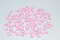 Creativery 100 Dekosteine Herzen 1,2 cm (hell rosa 150) // Streudeko Tischdeko Kunststoffherzen Steine PVC Acryl12mm