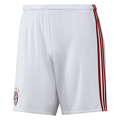 adidas Jungen Fußball/Heim-shorts FC Bayern München Replica, White/Fcbtru, 164, AI0060