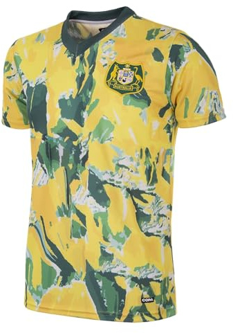 COPA Football - Retro Fußballtrikot - Australien 1990–93 - Herren - L - Gelb