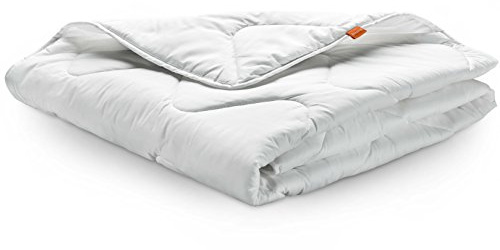sleepling Bettdecke 240x260 cm, leichte Sommerdecke | Sommerbettdecke leicht 240 x 260, Made in EU, OEKO-Tex 100, Waschbar 60 Grad, 100% feine Mikrofaser, Basic 100