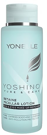 YONELLE Mizellen Reinigungswasser für alle Hauttypen - YOSHINO PURE & CARE - Mizellenwasser mit Betain, Jeju-Blütenessenz und D-Panthenol - Reinigende und Lindernde Wirkung – 400 ml