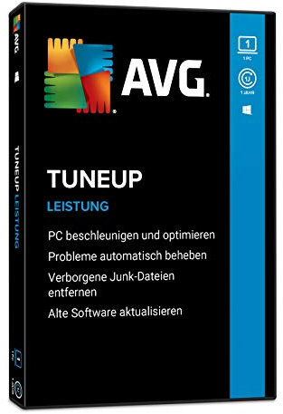 AVG TuneUp 2021, 1 Gerät, 1 Jahr, PC, Laptop, Tablet, Smartphone, Download: Leistung. PC beschleunigen und optimieren. Probleme automatisch beheben. ... entfernen. Alte Software aktualisieren